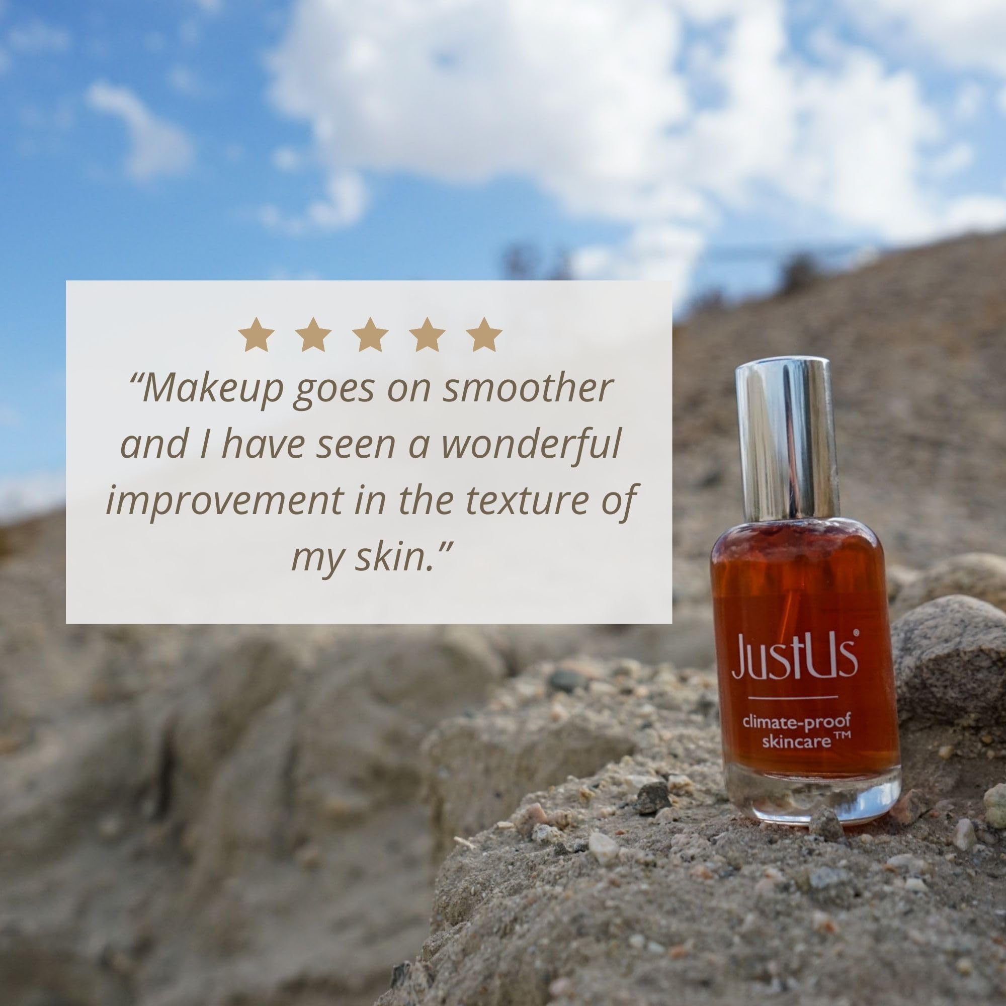 Just Us Tighten + Glow Serum Mist – Hydrating + Exfoliating Anti-Aging Treatment (50ml)