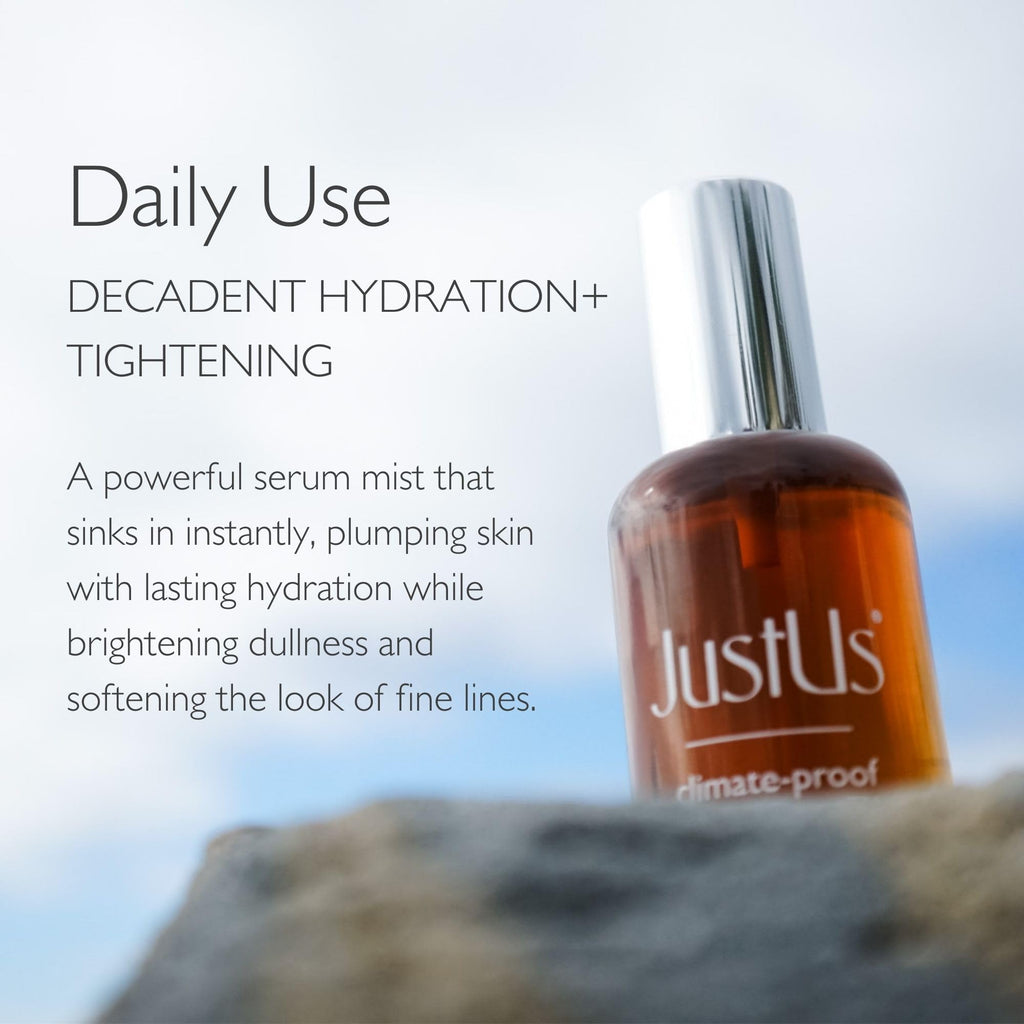 Just Us Tighten + Glow Serum Mist – Hydrating + Exfoliating Anti-Aging Treatment (50ml)