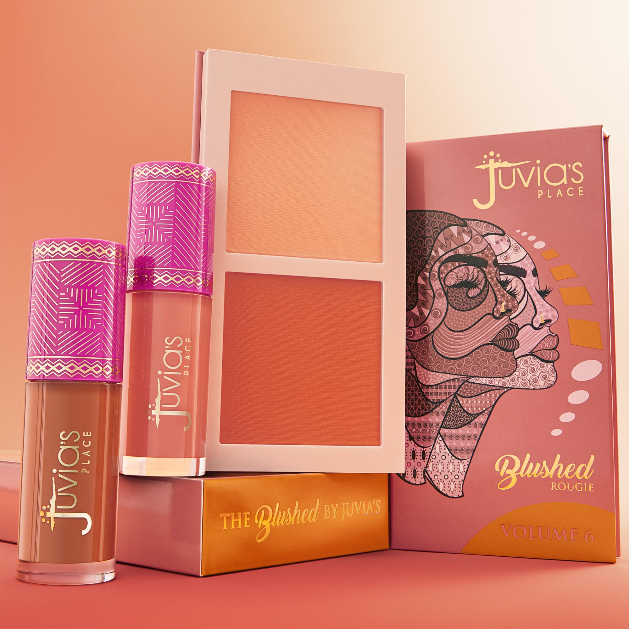Juvia's Place Blushed Duo Blush Volume 3 – Two-Tone Pressed Mineral Powder