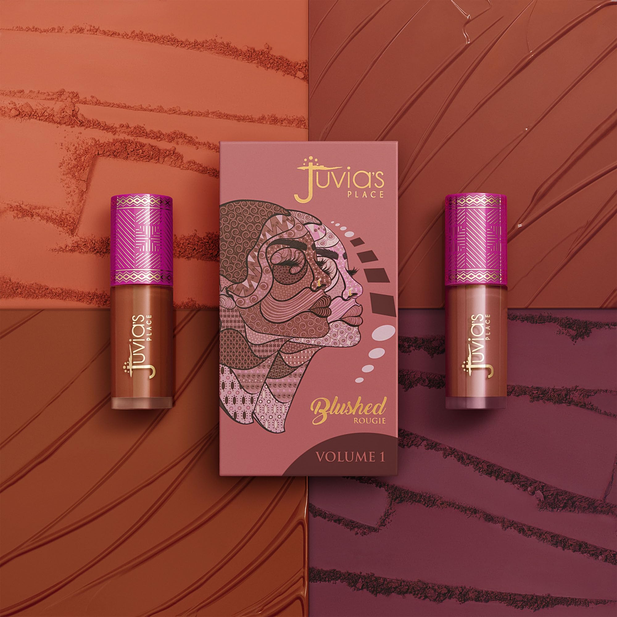 Juvia's Place Blushed Liquid Blush Marigold – Dewy Tint, Buildable Cheek Color