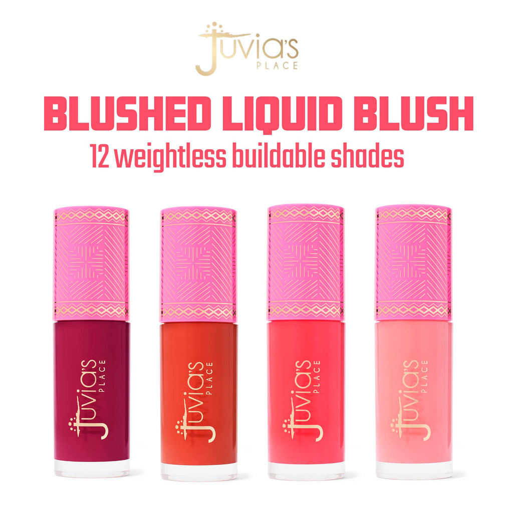 Juvia's Place Blushed Liquid Blush Marigold – Dewy Tint, Buildable Cheek Color