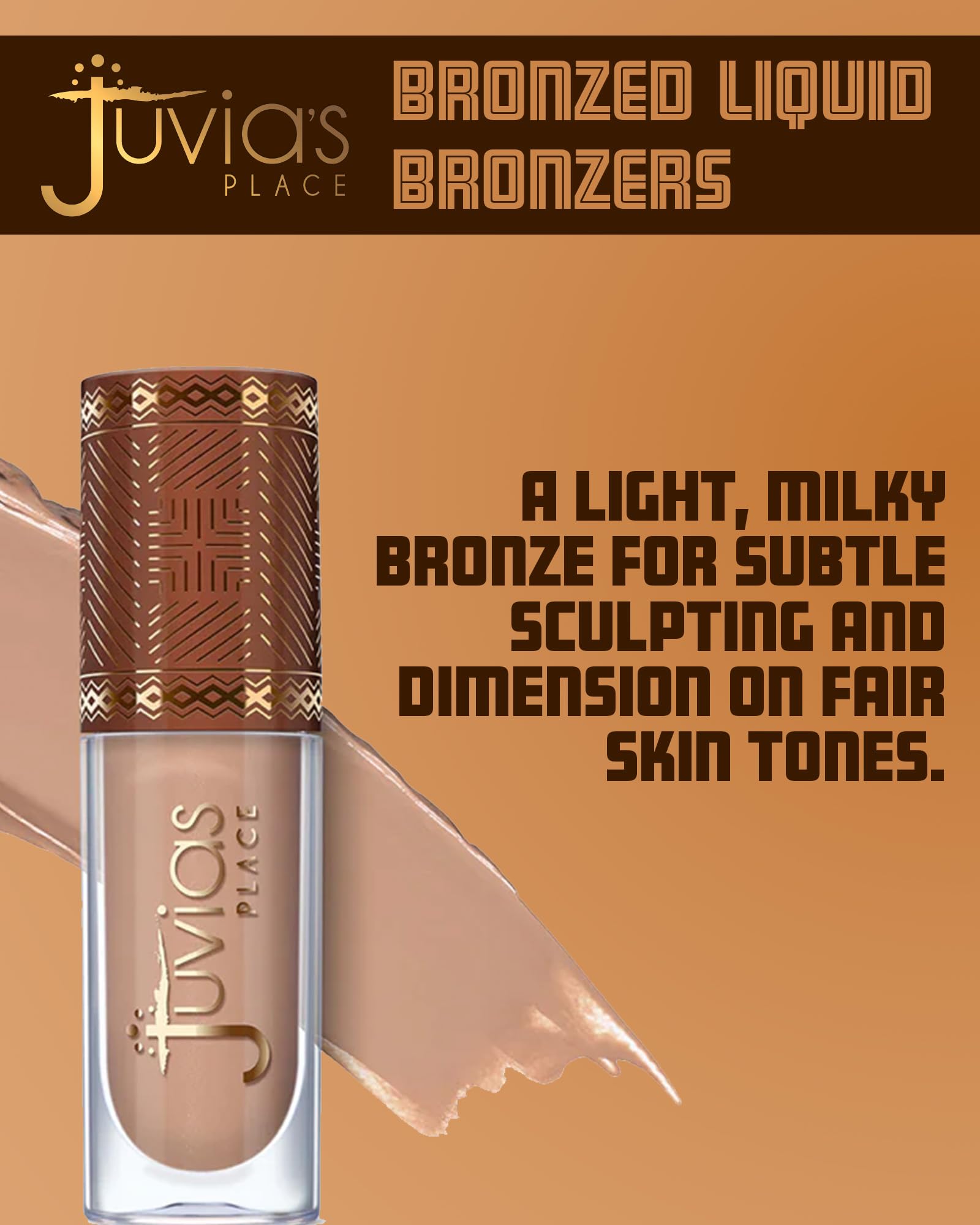 Juvia’s Place Bronzed Liquid Bronzer – Butterscotch | Buildable, Silk-Blend, Easy to Apply