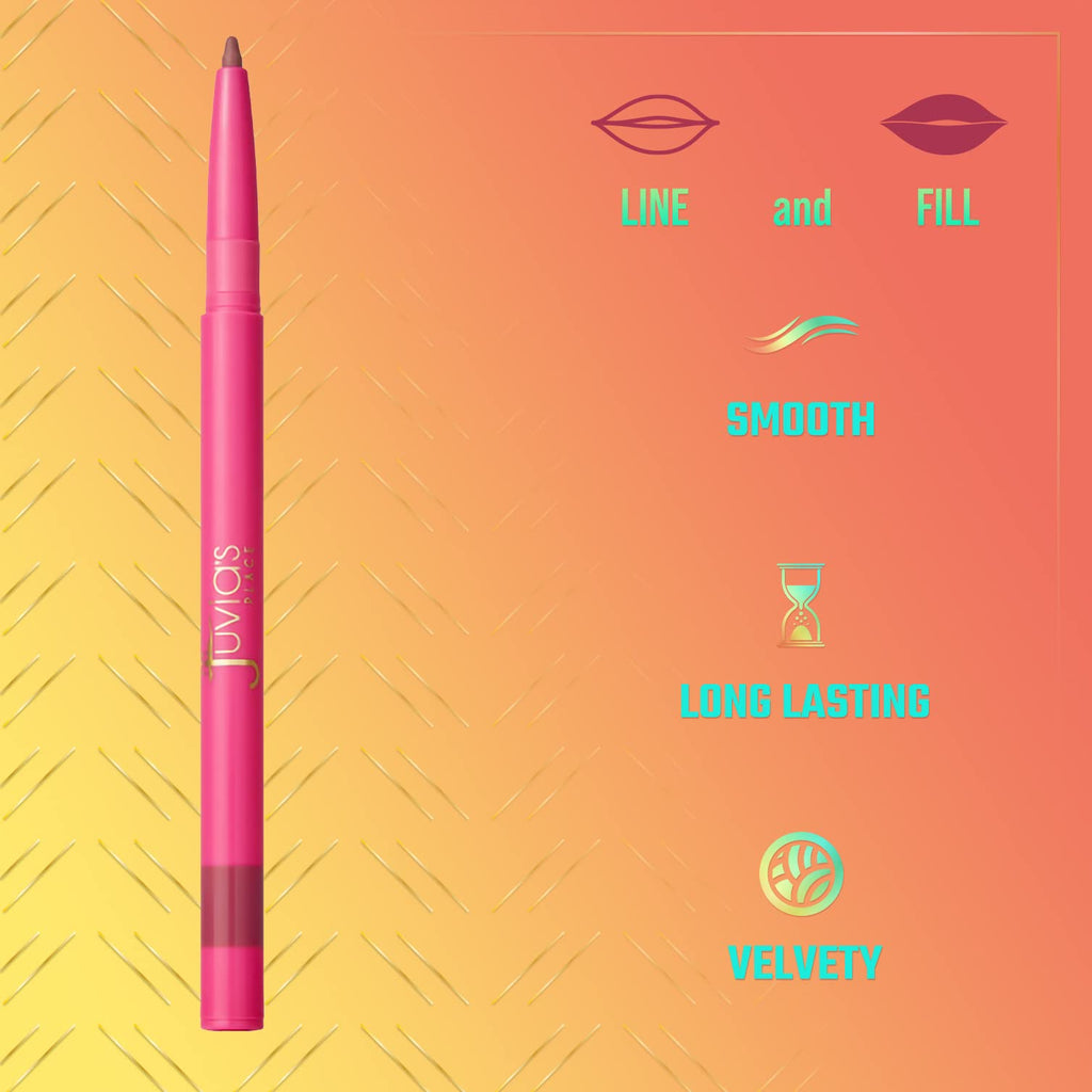 Juvia's Place Coffee Shop Luxe Lip Liner: Love Me – Long-Lasting Matte Lip Pencil
