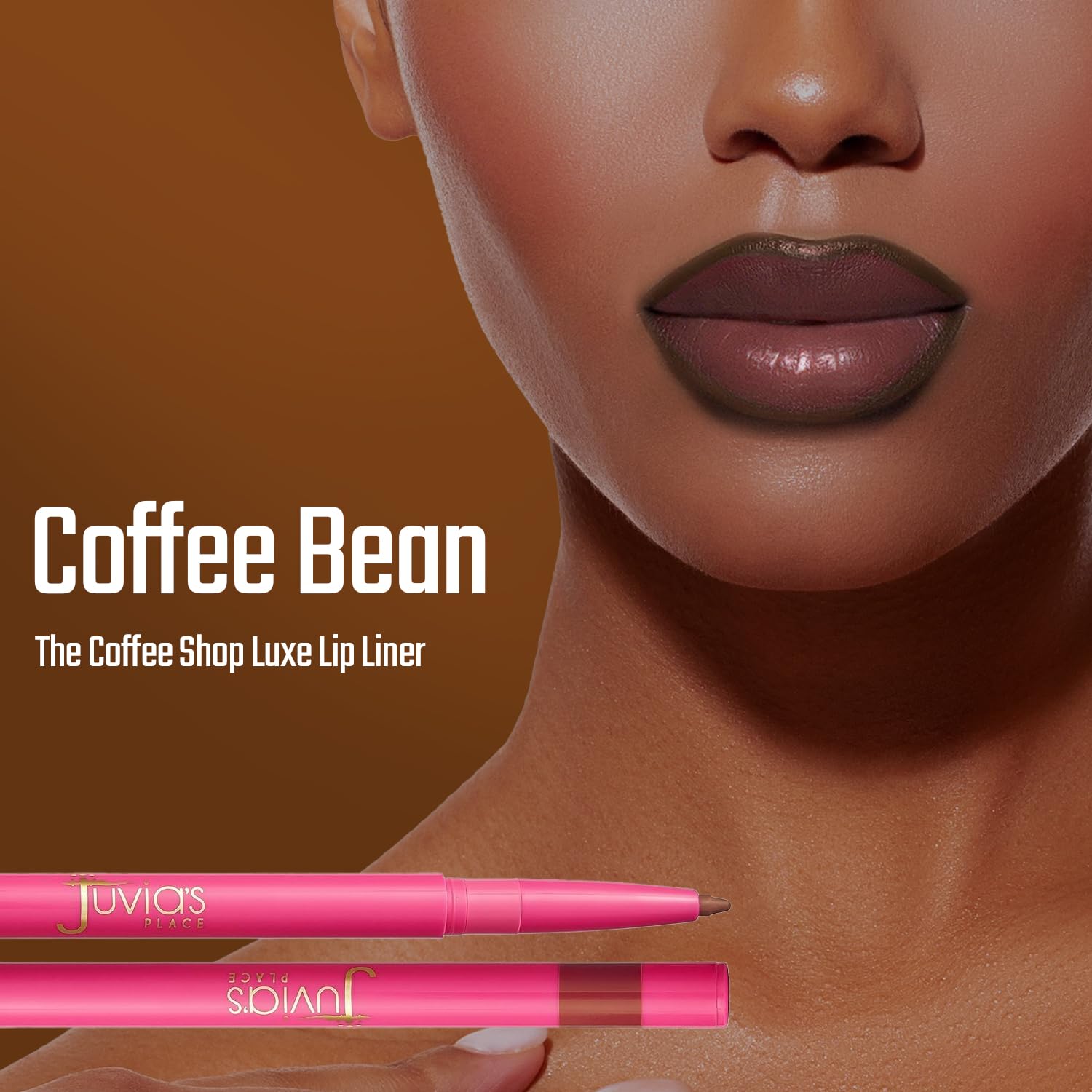 Juvia's Place Coffee Shop Luxe Lip Liner in Coffee Bean – Colorstay Matte Finish Lip Pencil