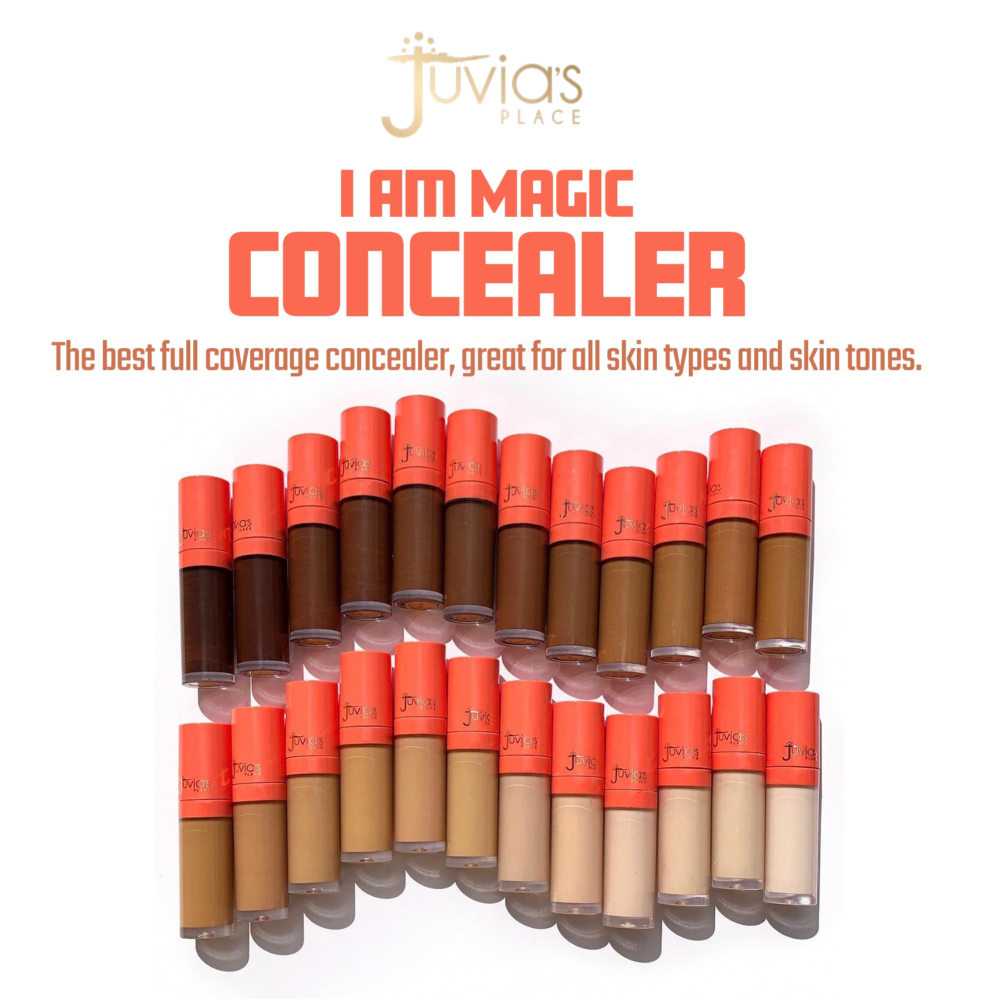 Juvia's Place I Am Magic Liquid Concealer J22 Light – Warm Golden Undertone, Full Coverage