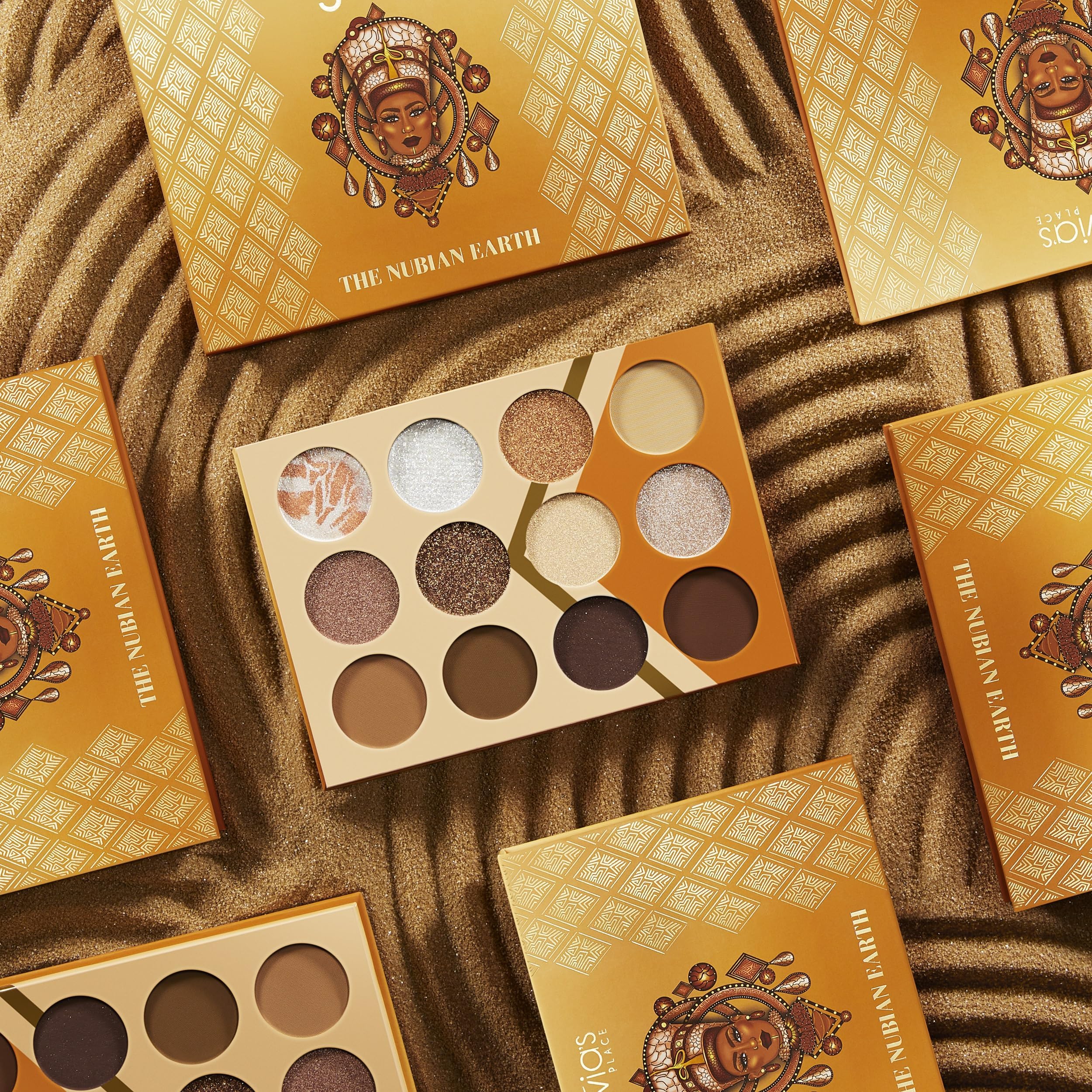 Juvia's Place Nubian Earth Palette - Universal Browns & Tans - Matte & Shimmer Pressed Pigments