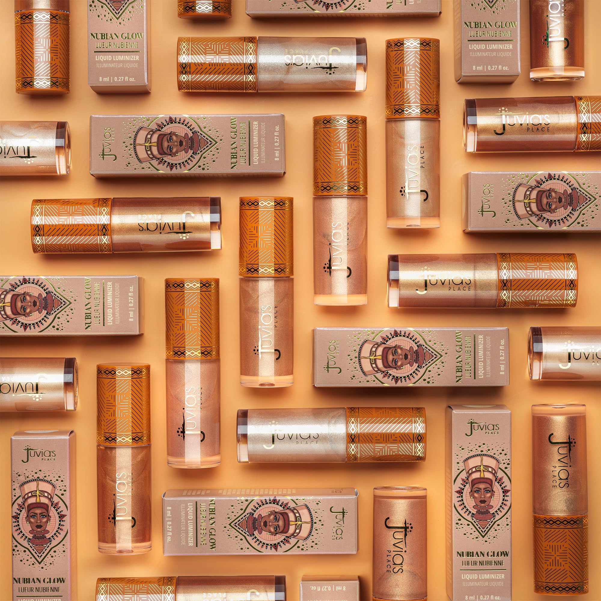 Juvia's Place Nubian Glow Liquid Luminizer – Bronze Glow | Buildable Face & Body Highlighter
