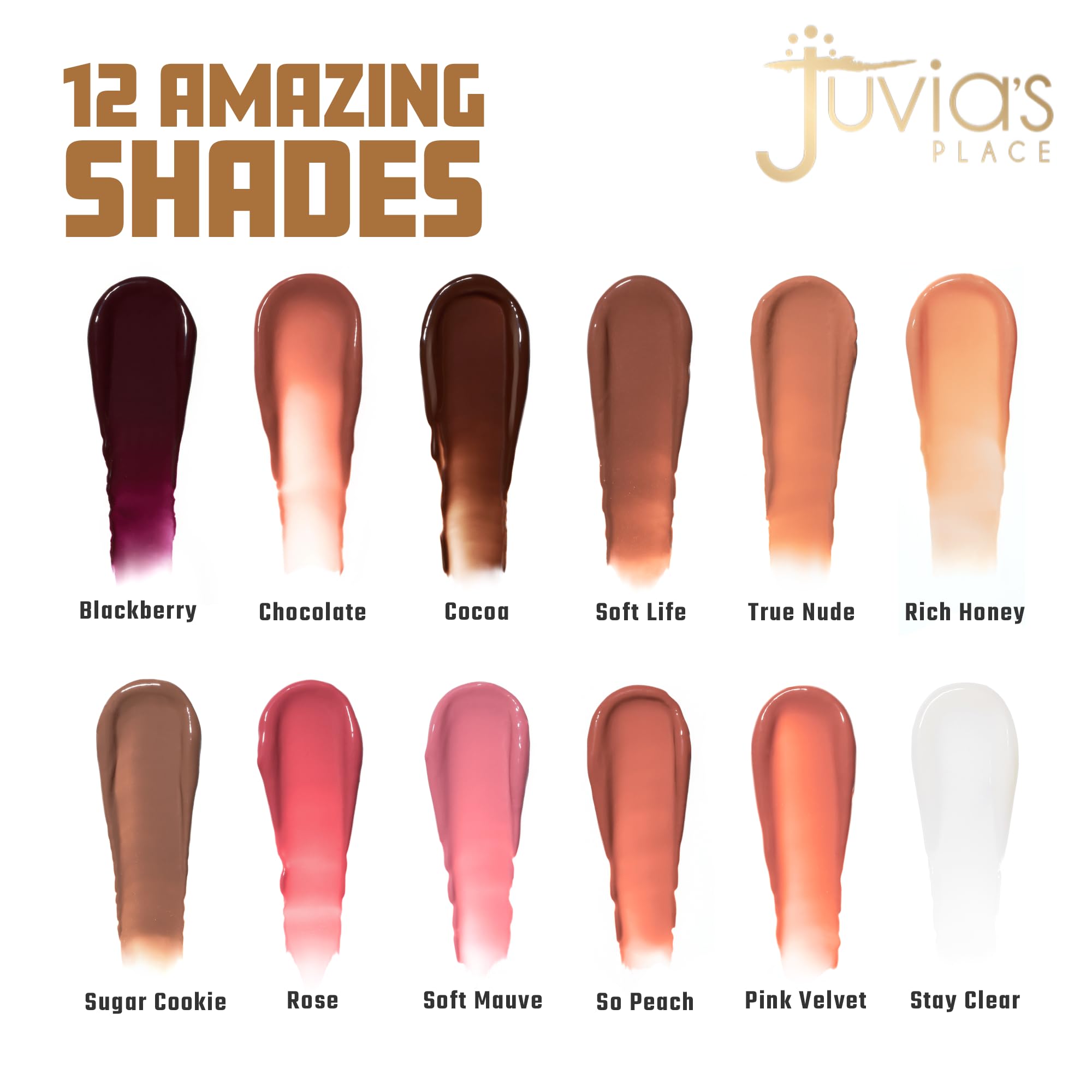 Juvia's Place Volumizing Gloss Sticks True Nude – Hydration, Shine & Subtle Plump