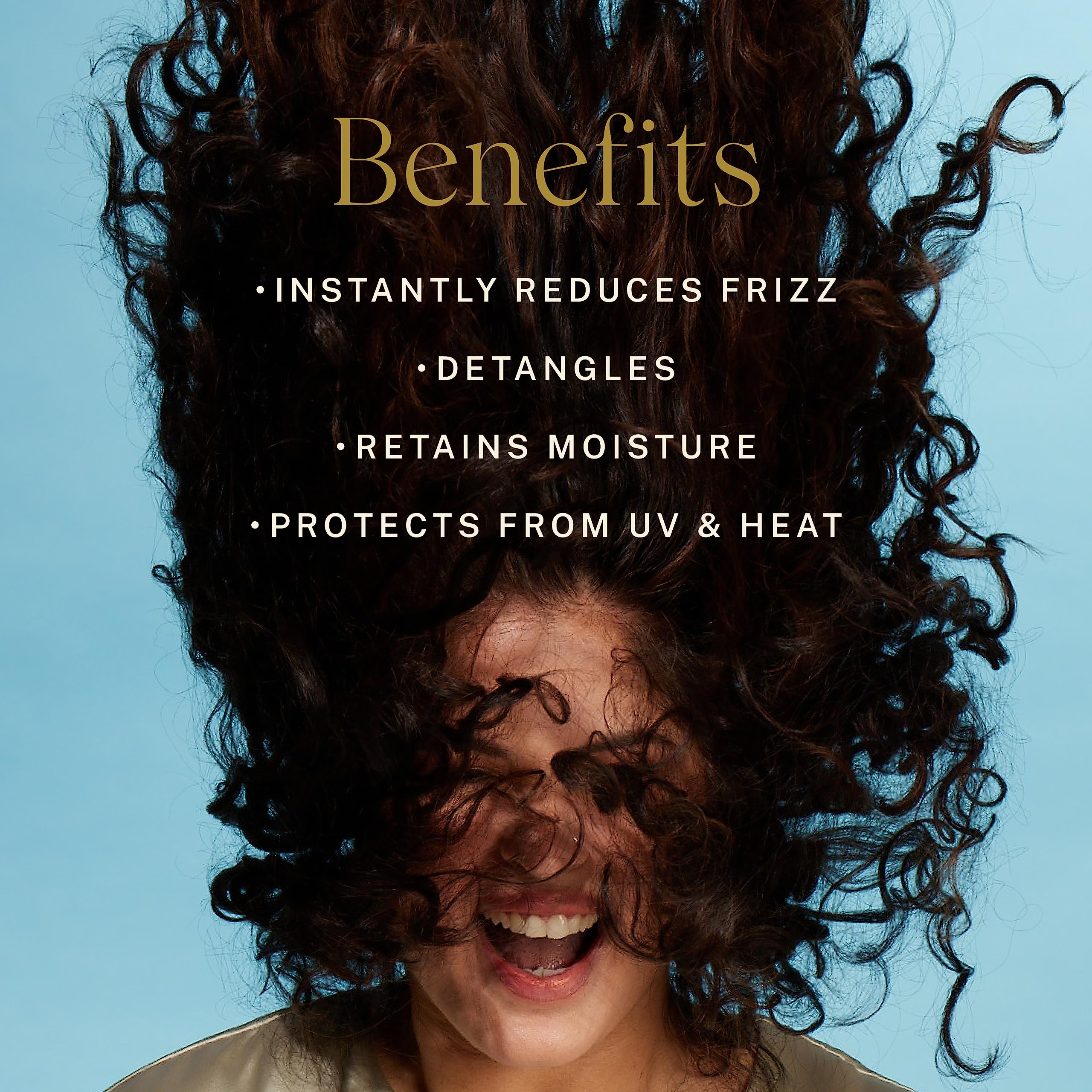 JVN Complete Leave-In Conditioning Mist – Frizz Control, Hydration, UV & Heat Protection (5 Fl Oz)