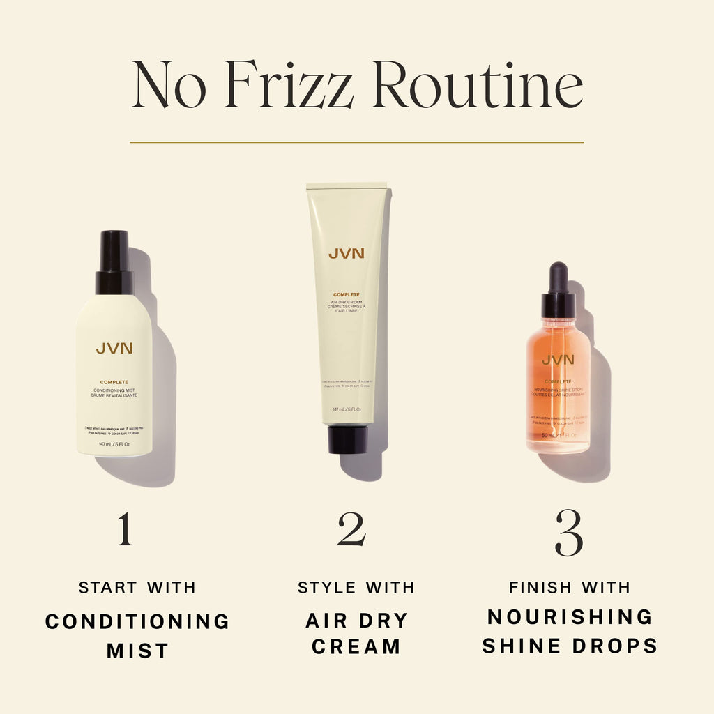 JVN Complete Leave-In Conditioning Mist – Frizz Control, Hydration, UV & Heat Protection (5 Fl Oz)