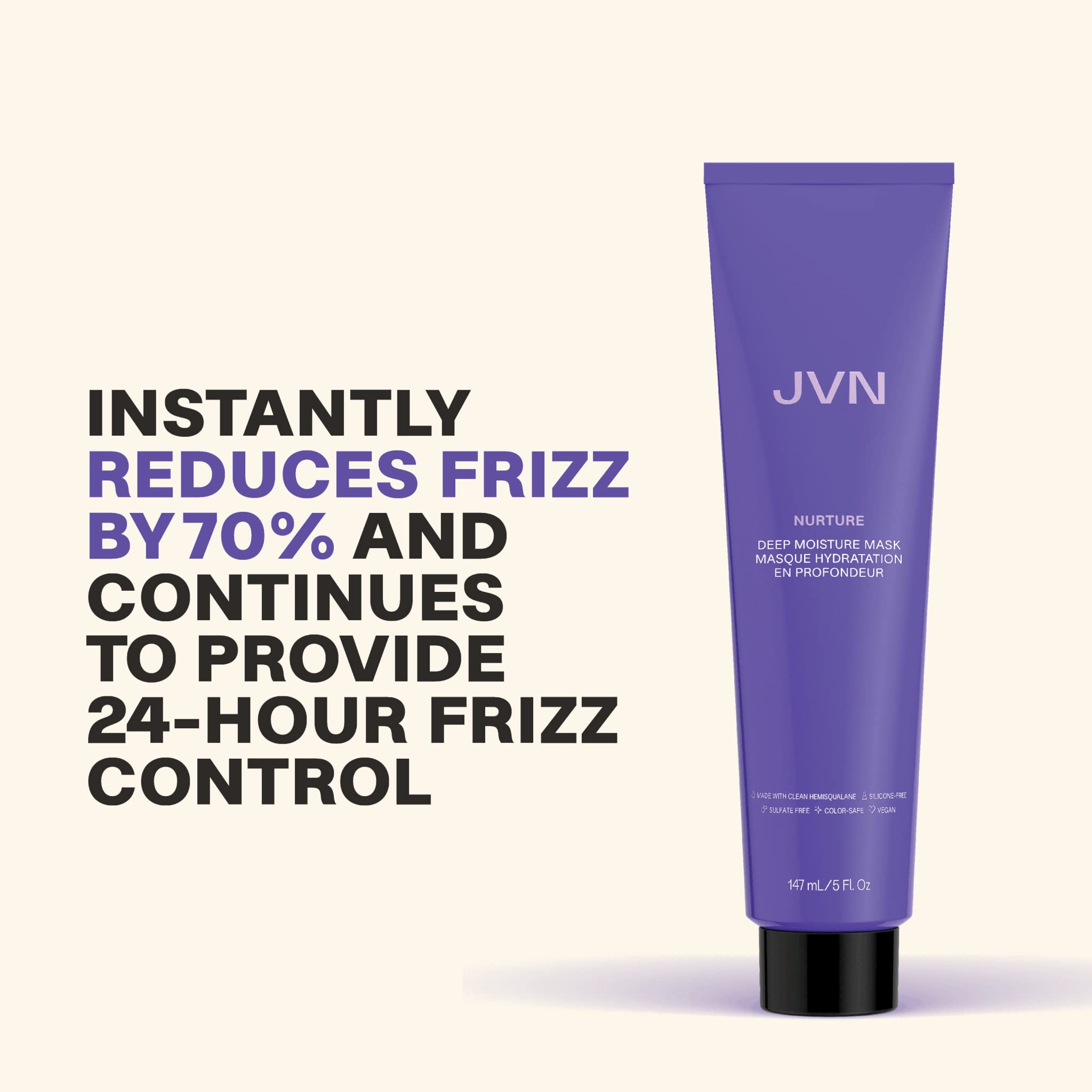 JVN Nurture Deep Moisture Mask | Hydrating Hair Treatment for All Hair Types