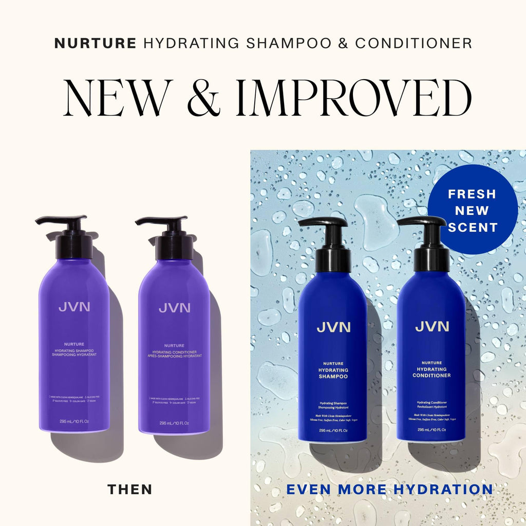 JVN Nurture Hydrating Conditioner - Detangles, Deep Moisture, Color Safe, 10 oz