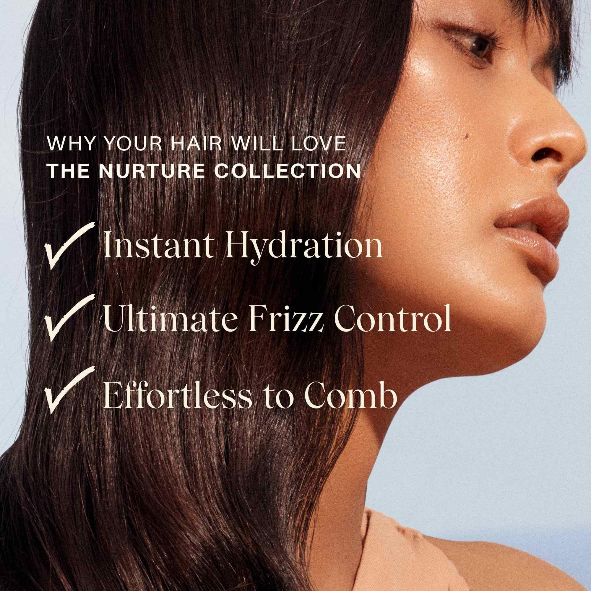 JVN Nurture Hydrating Conditioner - Detangles, Deep Moisture, Color Safe, 10 oz