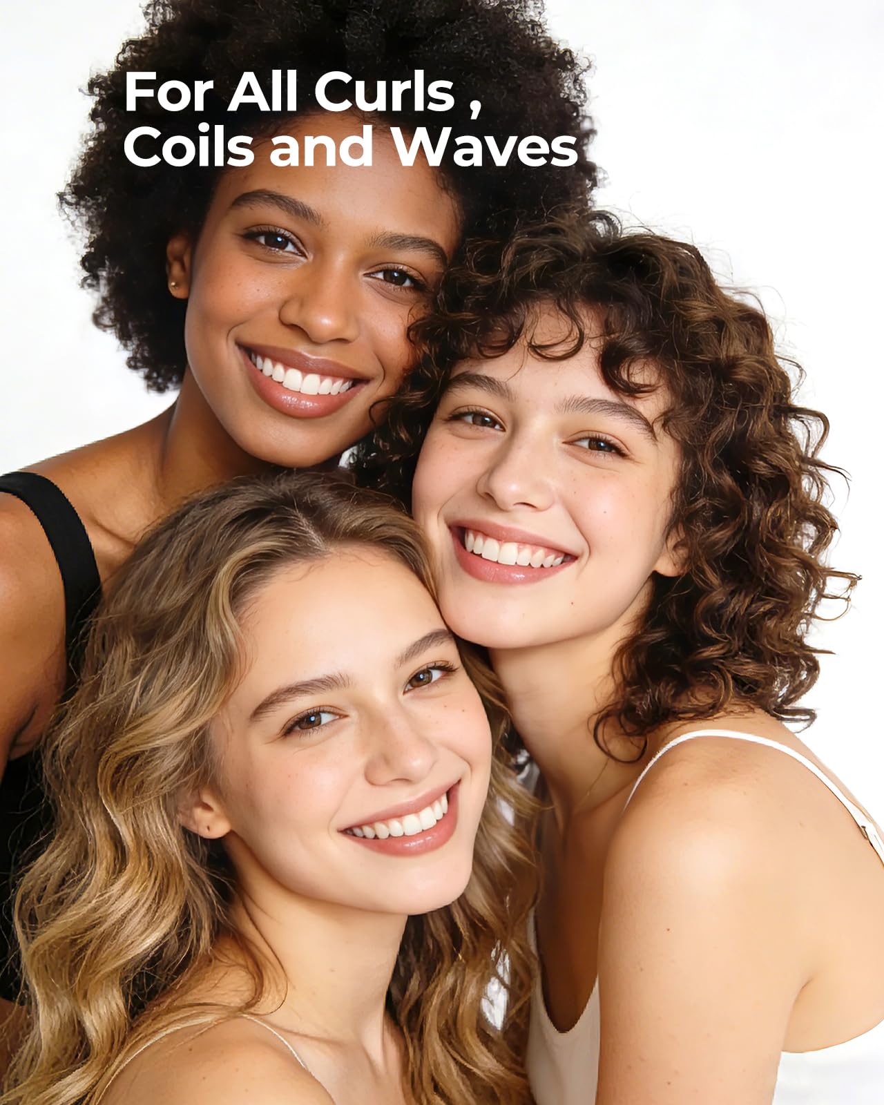 JVR Curl Cream for Curly Hair – 2-in-1 Defining, Hydrating Curl Cream with Coconut Oil & Vitamin E | Anti-Frizz & Heat Protectant (7.05oz)