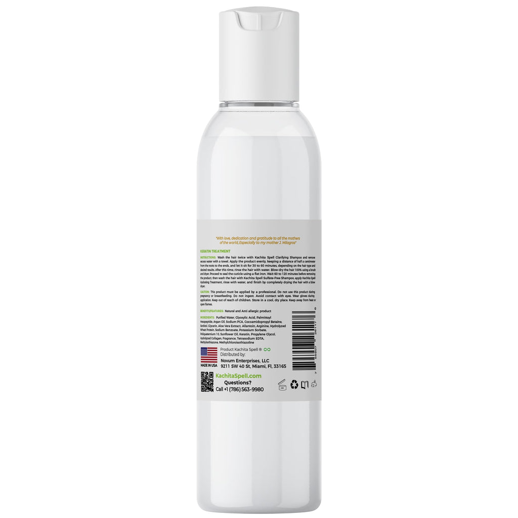 Kachita Spell Formaldehyde-Free Brazilian Keratin Treatment | Made in USA (8 fl oz)