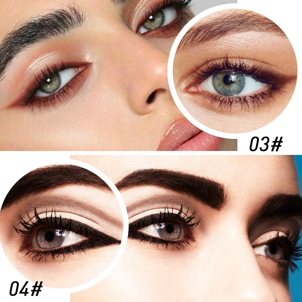 Kaely 4-Piece Gel Eyeliner Pencil Set — Waterproof, Smudge-Proof, Multi-Use