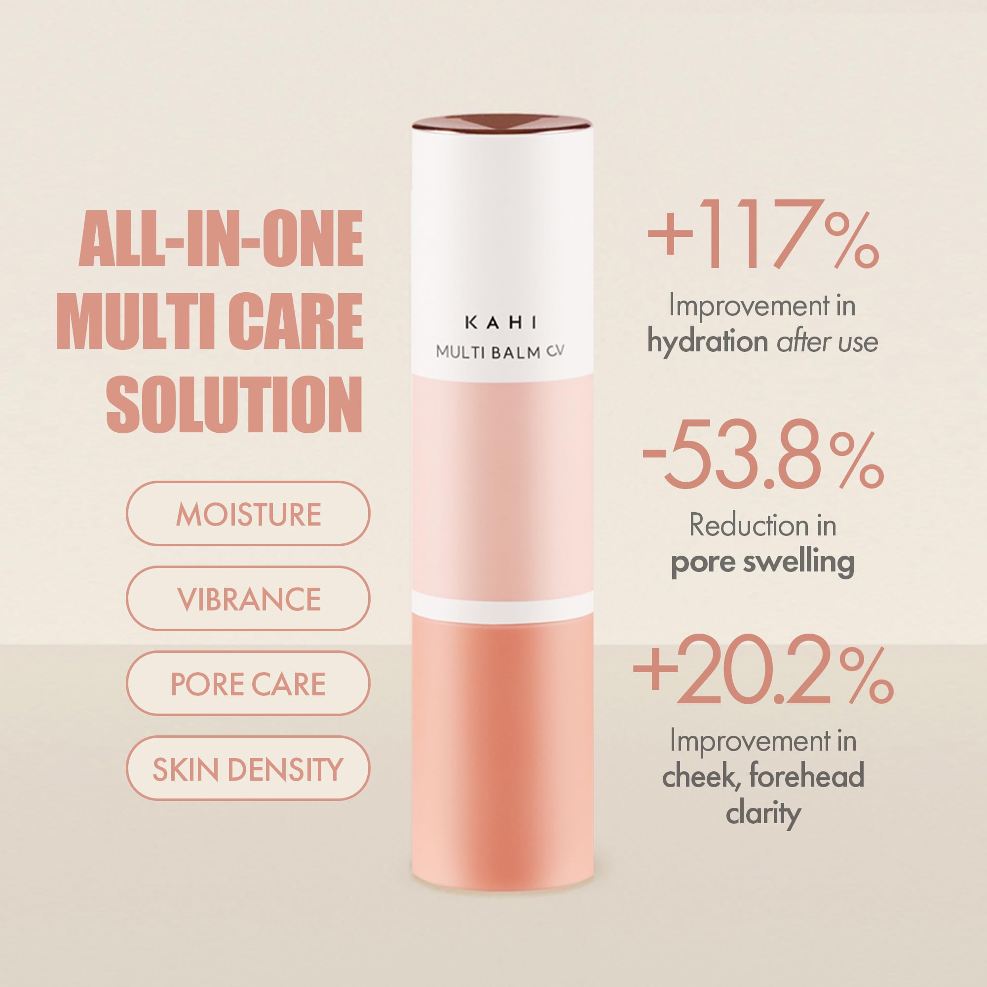 KAHI Multi Balm CV Refill – All-in-One Age-Defying Balm Stick with Beluga Caviar Oil | 48HR Hydration