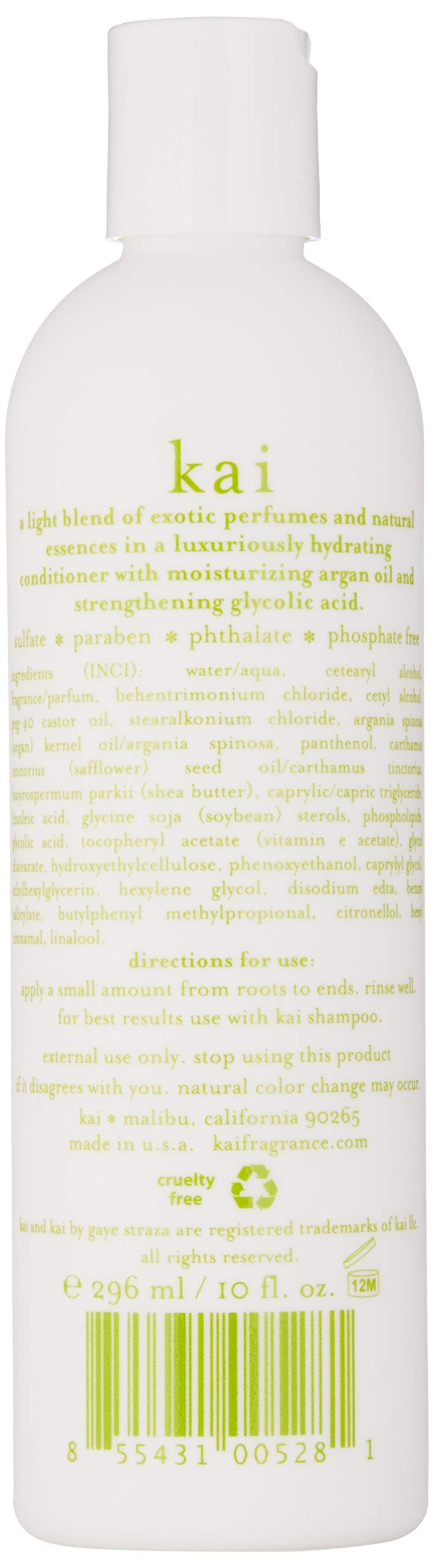Kai Conditioner 10 oz – Vegan Argan Oil for Silky, Frizz-Free Hair