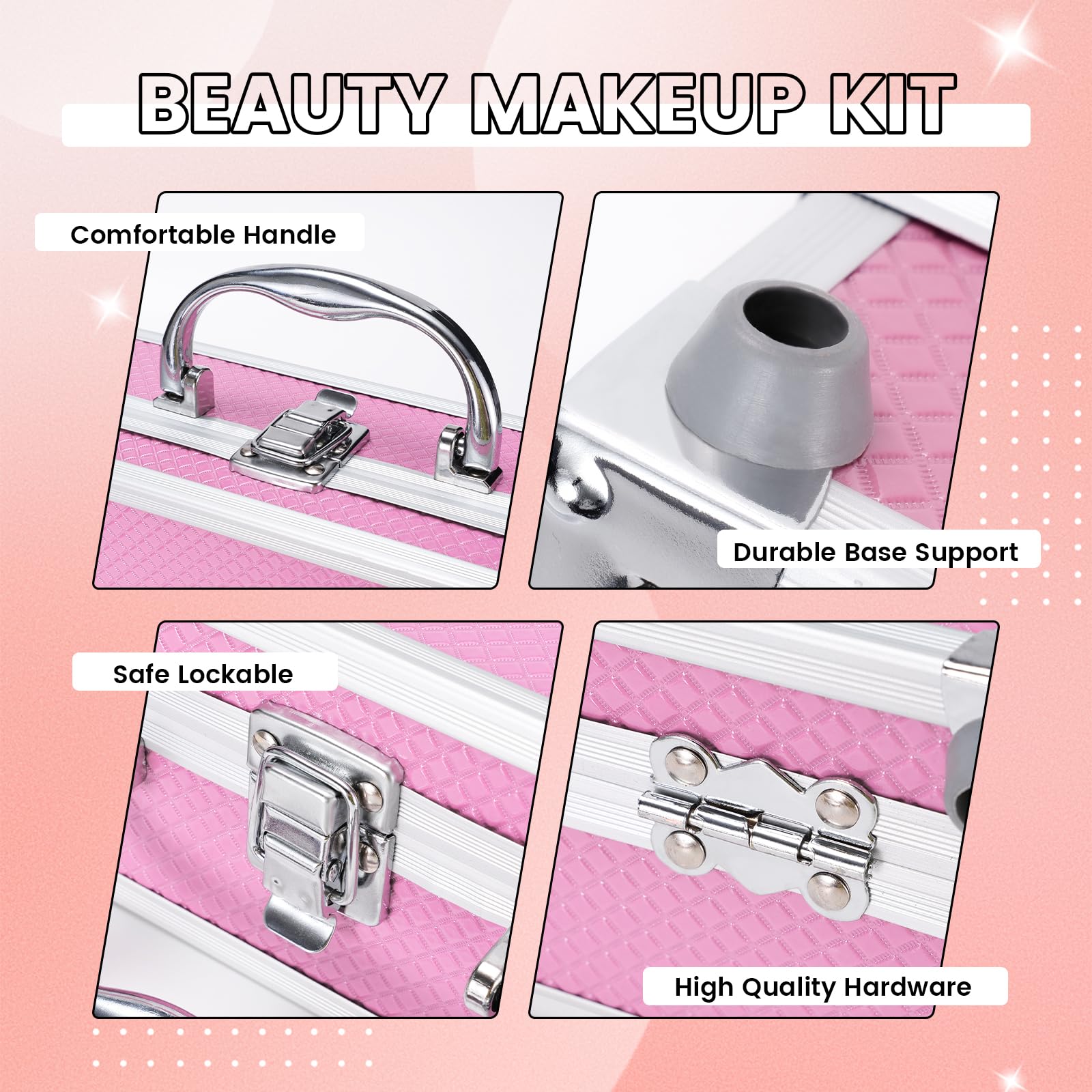 KAICOERLY Makeup Kit for Women & Beginners — All-in-One Case Set for Pros and Travelers
