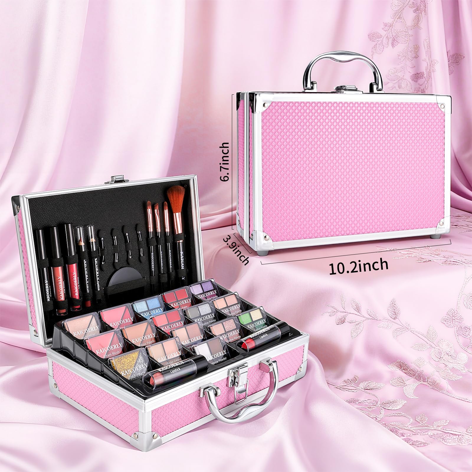 KAICOERLY Makeup Kit for Women & Beginners — All-in-One Case Set for Pros and Travelers