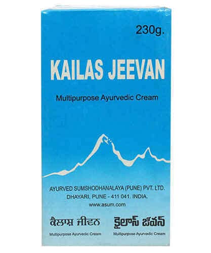 Kailas Jeevan Angiehaie 230g Large Saver Pack | Multipurpose Ayurvedic Cream for Minor Bruises, Cuts, Prickly Heat, Cracked Heels