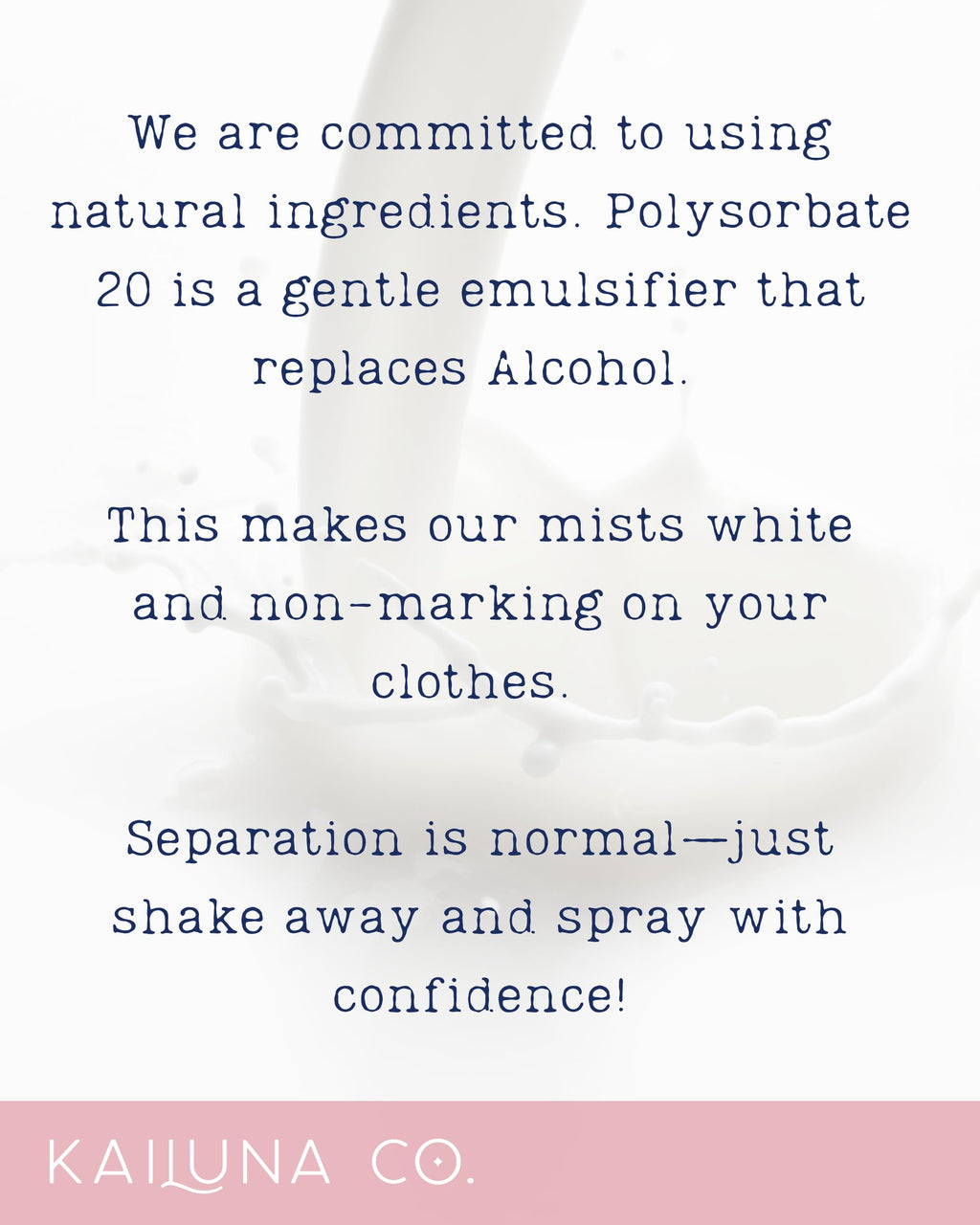 Kailuna Co. Baby Powder Mist – Alcohol-Free, Handmade in California