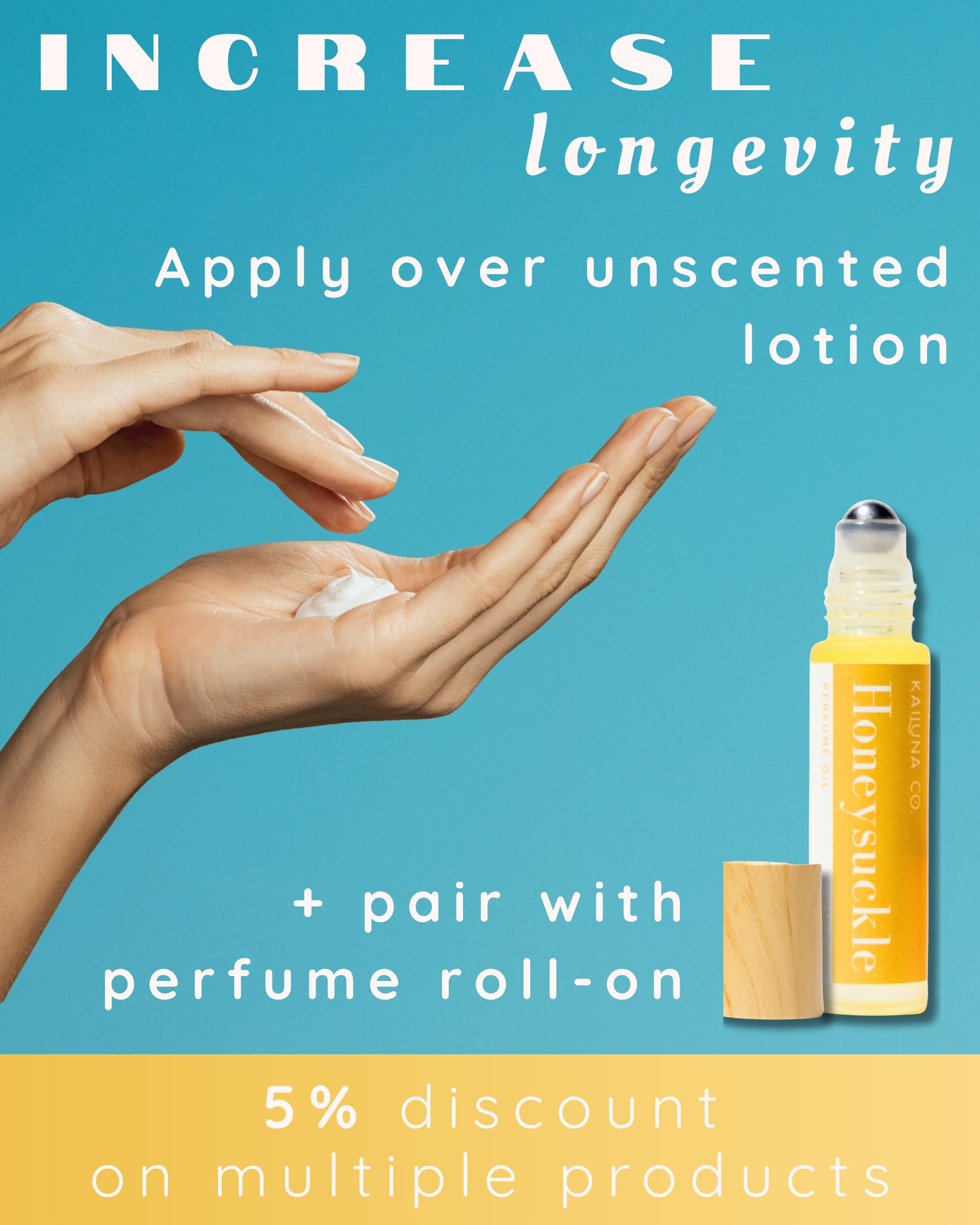 Kailuna Co. Honeysuckle Natural Hair & Body Mist – Alcohol-Free, Handmade in California, 0.5 Fl Oz