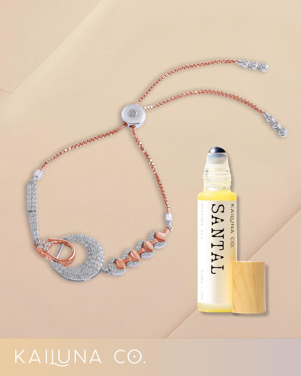 Kailuna Co. Santal Unisex Perfume Roll-On | Alcohol-Free, Jojoba Oil, Made in California