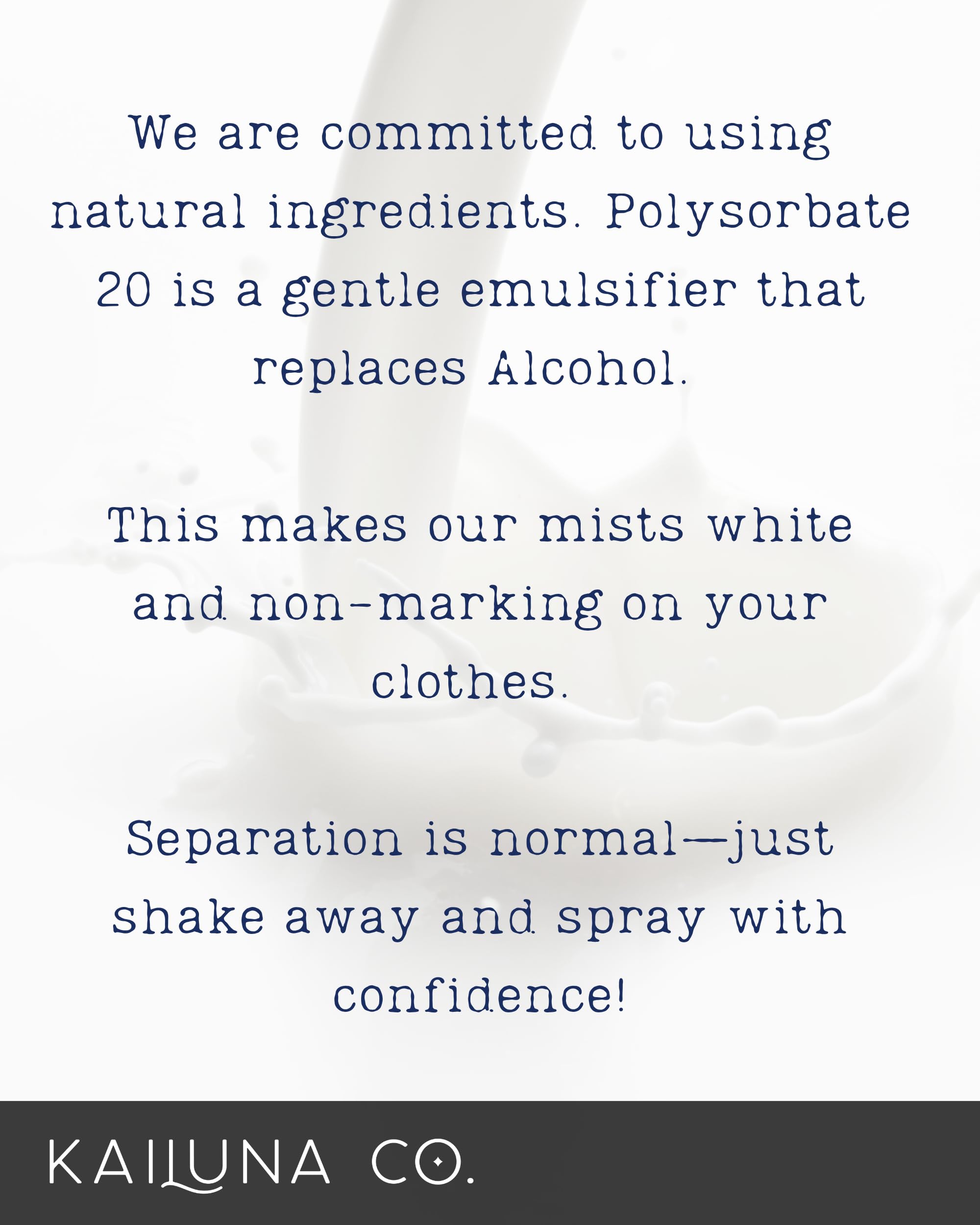 Kailuna Co. Santal Unisex Hair & Body Mist – Alcohol-Free, Handmade in California