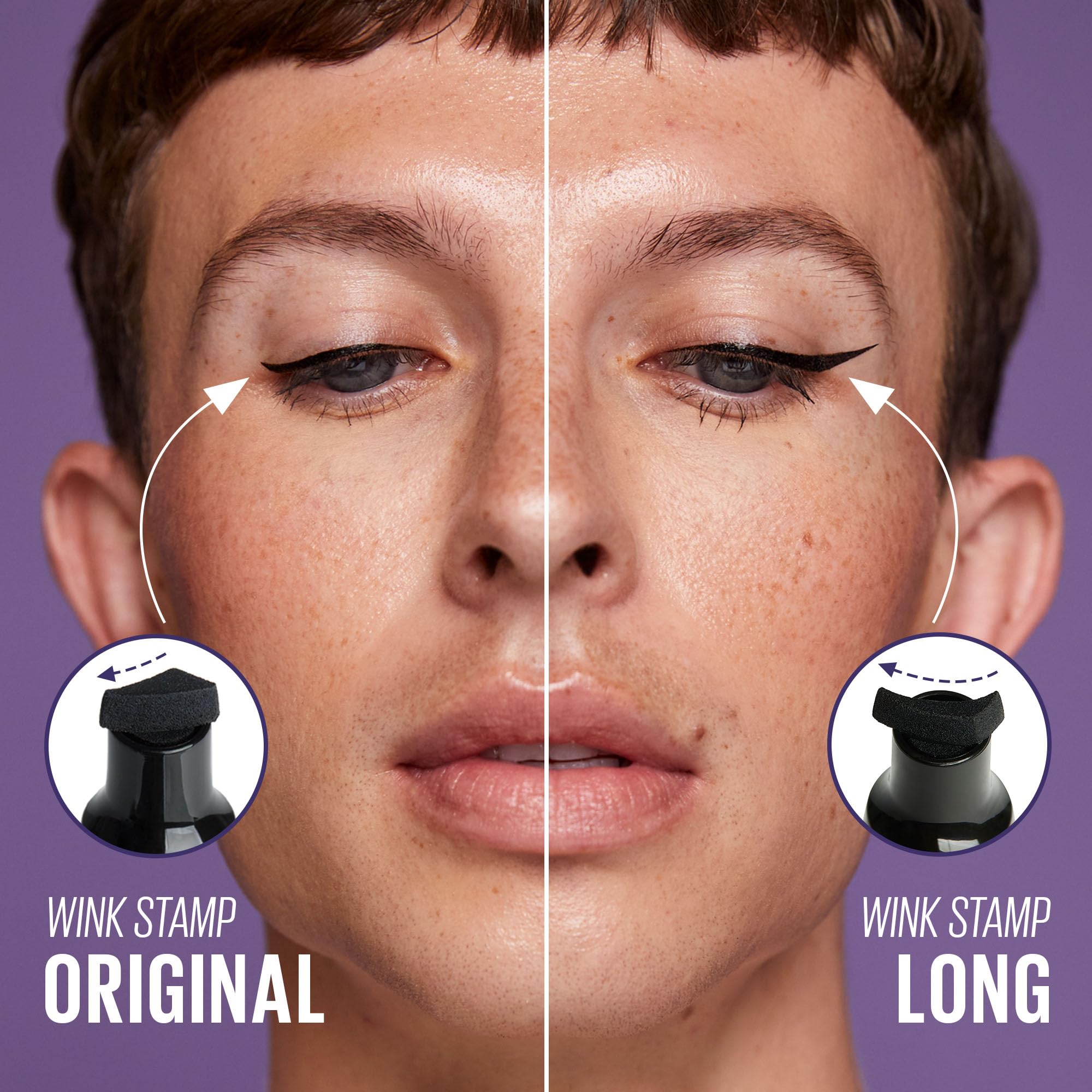 KAJA Winged Eyeliner Set: Wink Stamp Original | Avocado Extract, Waterproof, Matte Finish