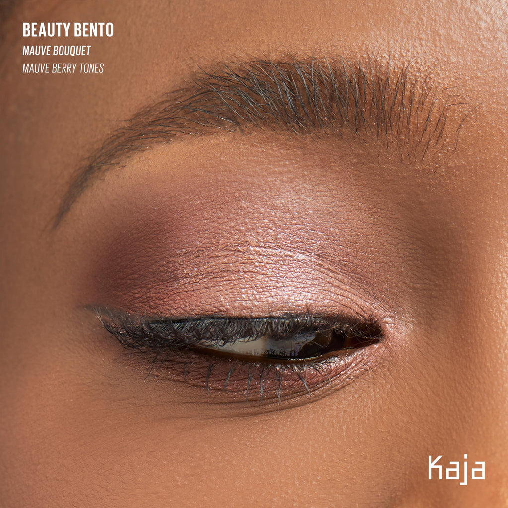 Kaja Eye Bento Bouncy Eyeshadow Trio – Mauve Bouquet (Mauve Berry) – Vegan & Cruelty-Free