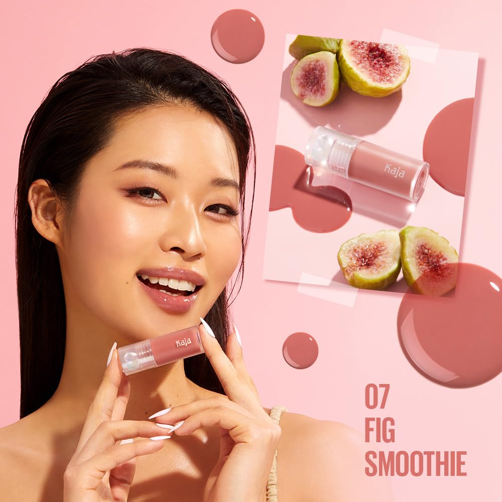 Kaja Juicy Glass Lip Oil 07 Fig Smoothie – Hydrating, Lightweight Glass Shine