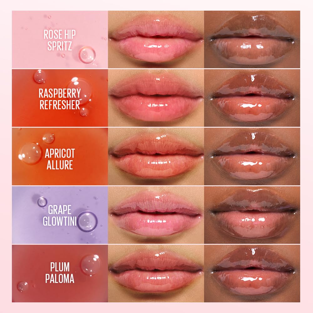 Kaja Juicy Glass Lip Oil 07 Fig Smoothie – Hydrating, Lightweight Glass Shine