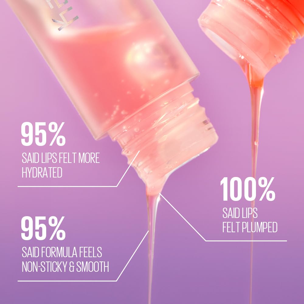 Kaja Juicy Glass Lip Oil 07 Fig Smoothie – Hydrating, Lightweight Glass Shine