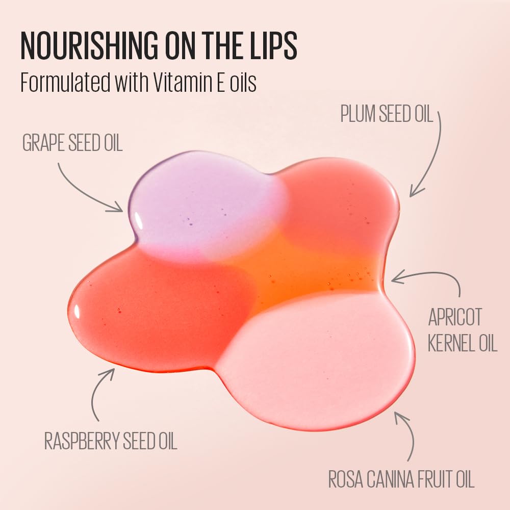 Kaja Juicy Glass Lip Oil 07 Fig Smoothie – Hydrating, Lightweight Glass Shine