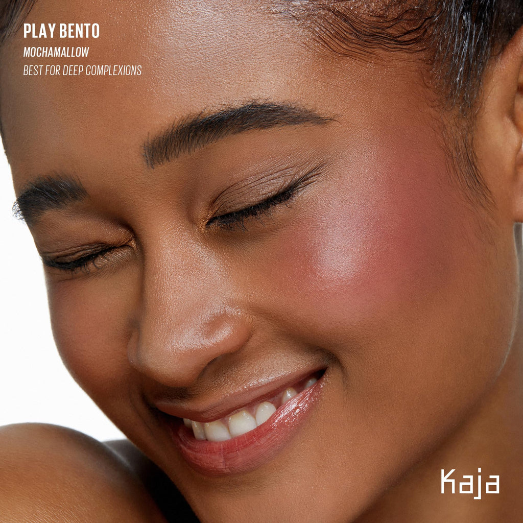 KAJA Play Bento Mochamallow 3-Color Palette — Blusher, Highlighter & Cream Bronzer