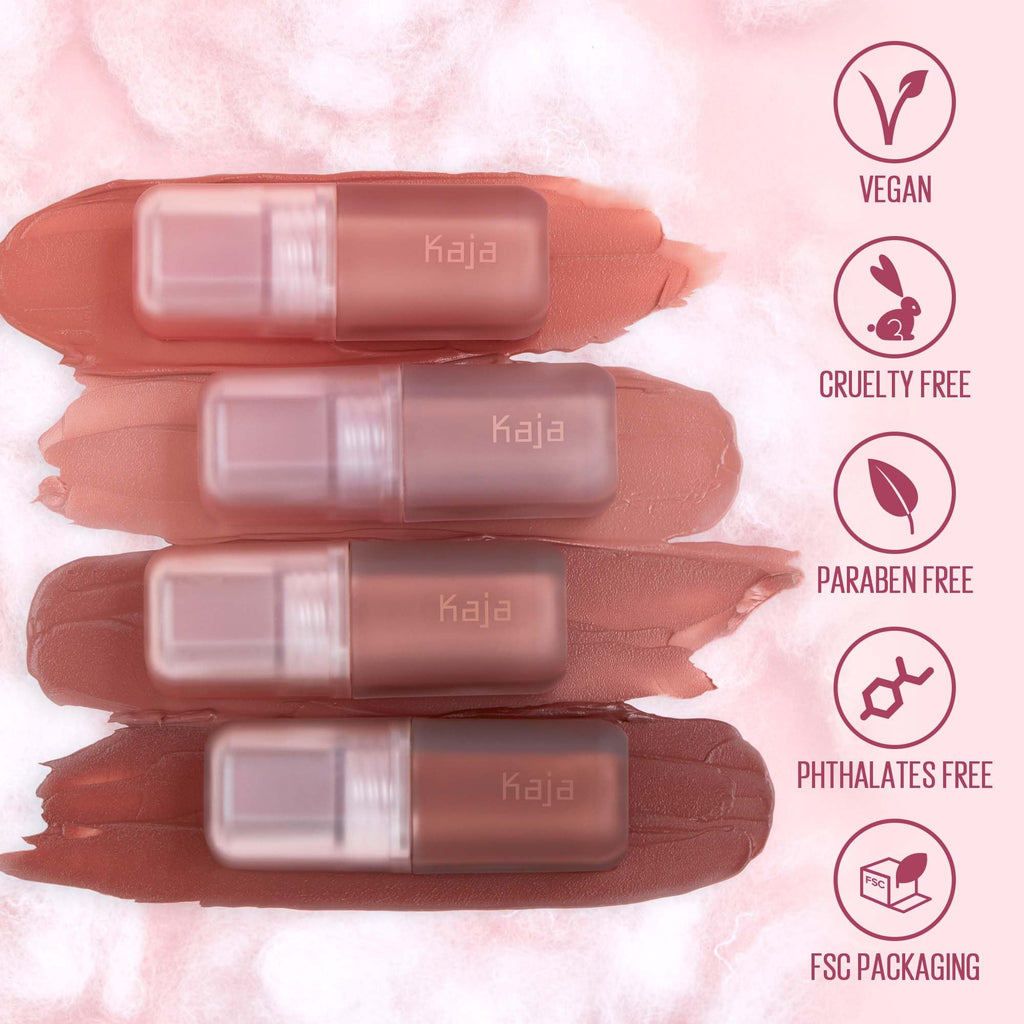 KAJA Whipped Dream Multi-Purpose Liquid Eyeshadow & Blush in Coral Souffle | Buildable, Airy Semi-Matte Finish