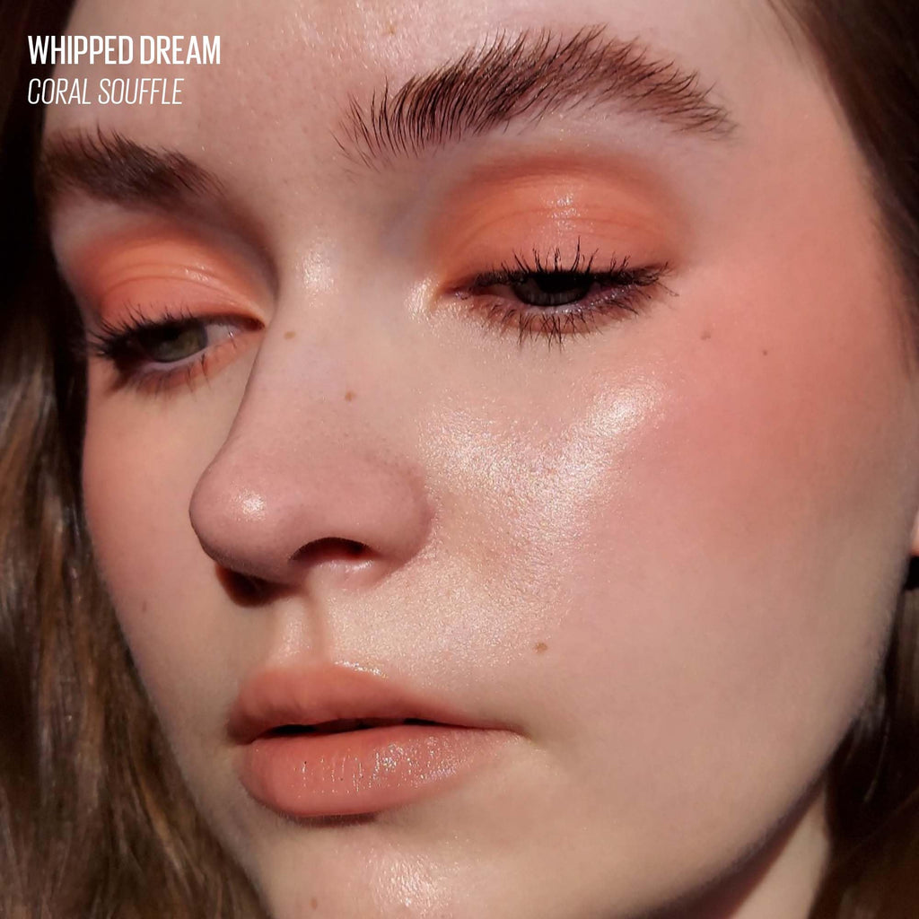 KAJA Whipped Dream Multi-Purpose Liquid Eyeshadow & Blush in Coral Souffle | Buildable, Airy Semi-Matte Finish
