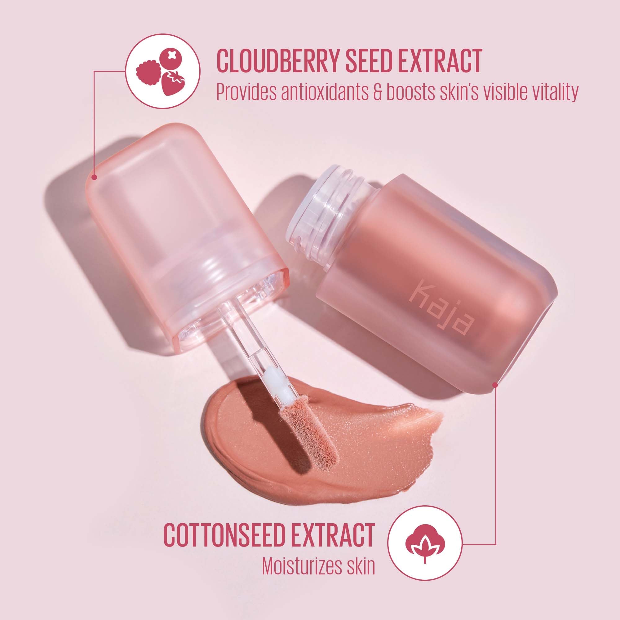 KAJA Whipped Dream Multi-Purpose Liquid Eyeshadow & Blush in Coral Souffle | Buildable, Airy Semi-Matte Finish