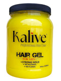 KALIVE 2 STYLE Men's Hair Styling Gel 64 oz – Strong Hold, Light Shine, Alcohol-Free, No Flaking, Fresh Scent