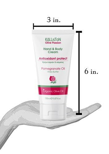 Kalliston Pomegranate Infused Extract Lotion with Organic Extra Virgin Olive Oil — Hand & Body Cream, 2-Pack, Cruelty Free, Made in Crete
