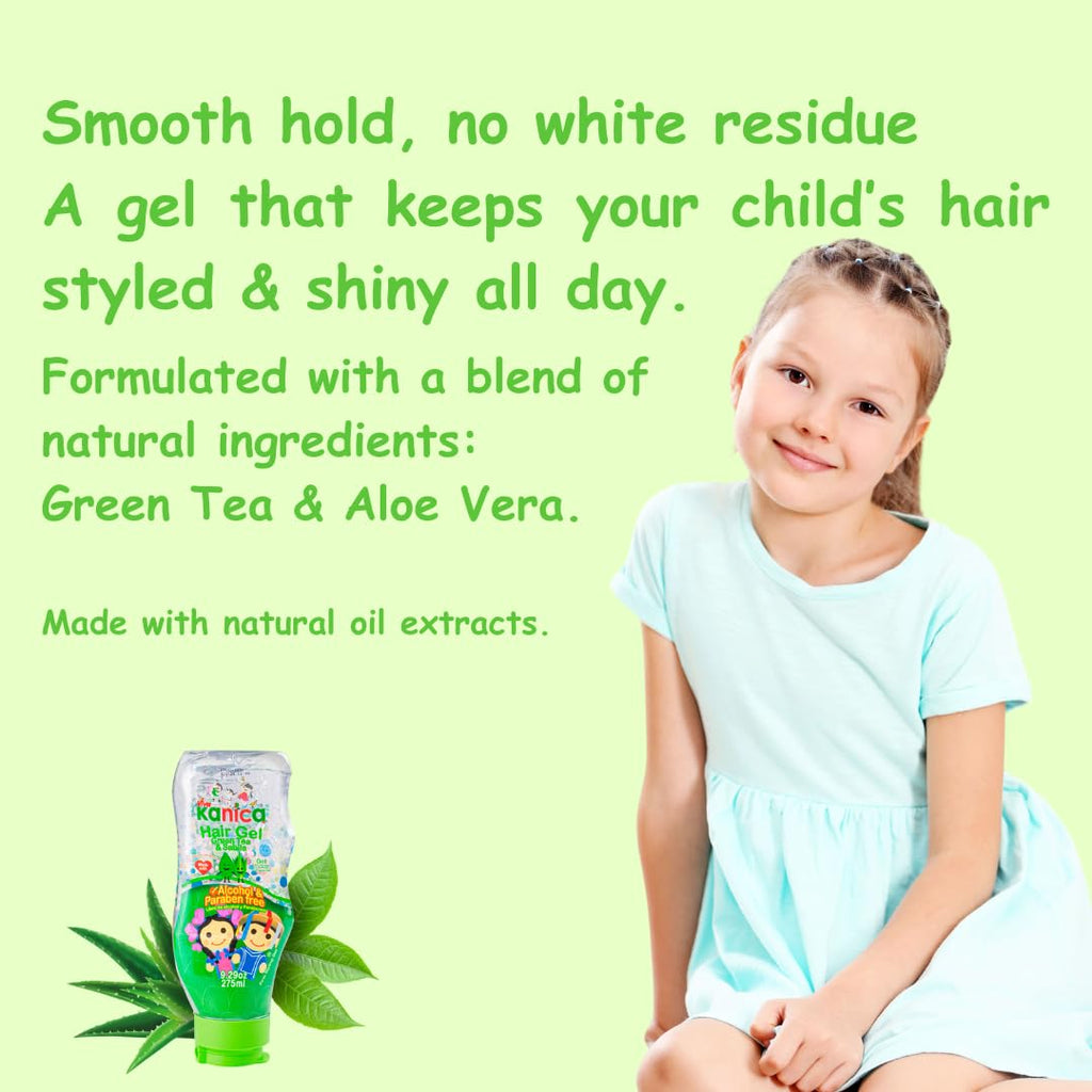 KANICA Gel Duo — Aloe Vera & Green Tea Styling Gel | Hydrating, Firm Hold | 2-Pack (9.29 fl oz each) | Made in Mexico