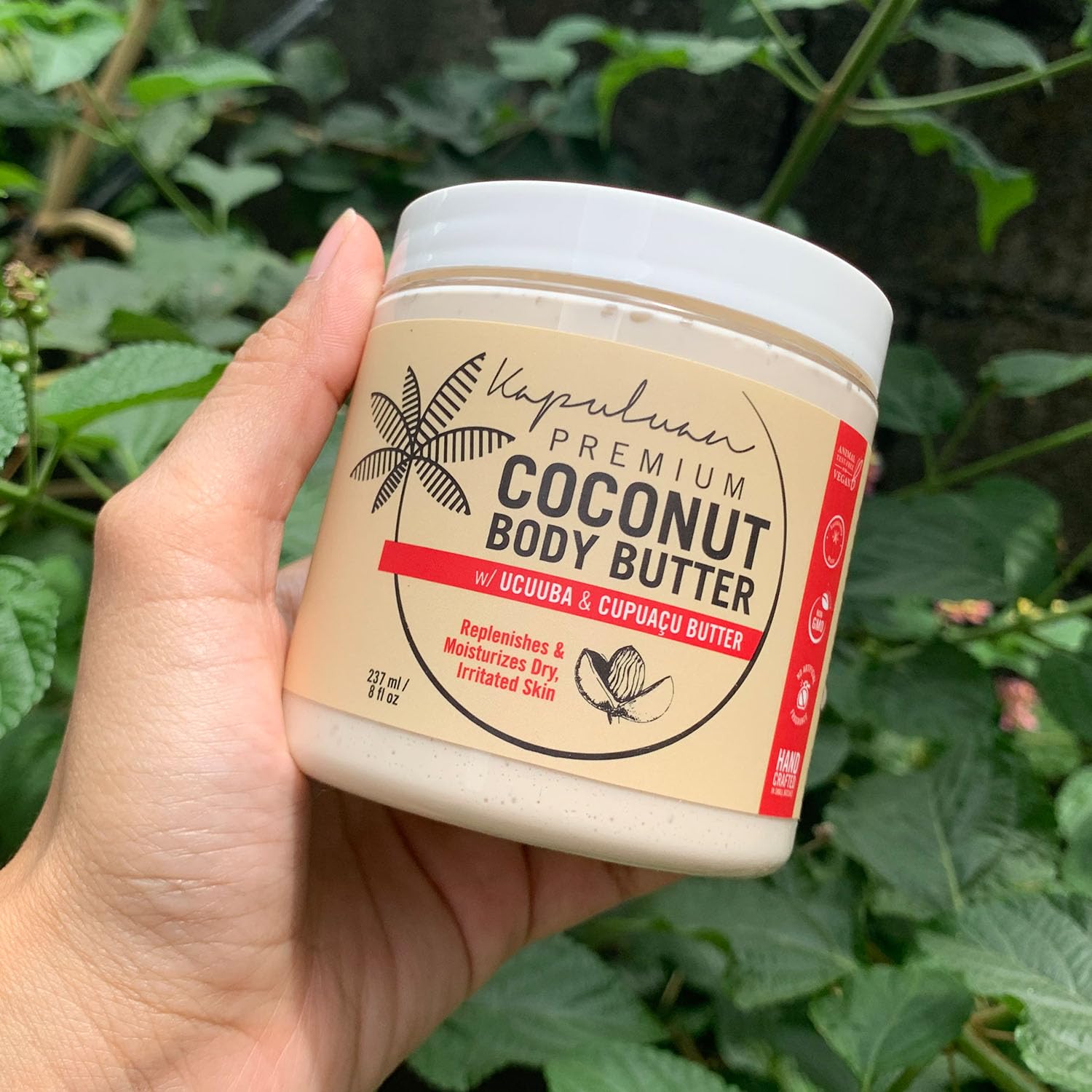 Kapuluan Coconut Body Butter for Dry Skin – Whipped Coconut Oil, Ucuuba & Cupuaçu Butter – Tiger Orchid & Wild Cherry