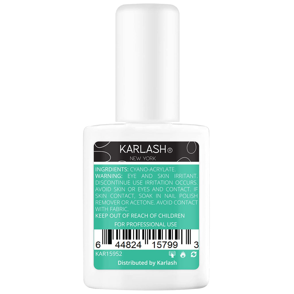 Karlash Professional Dip System — Brush-On Glue Gel 0.5 oz & Resin Gel Glue Activator 1 oz (Pack of 2)