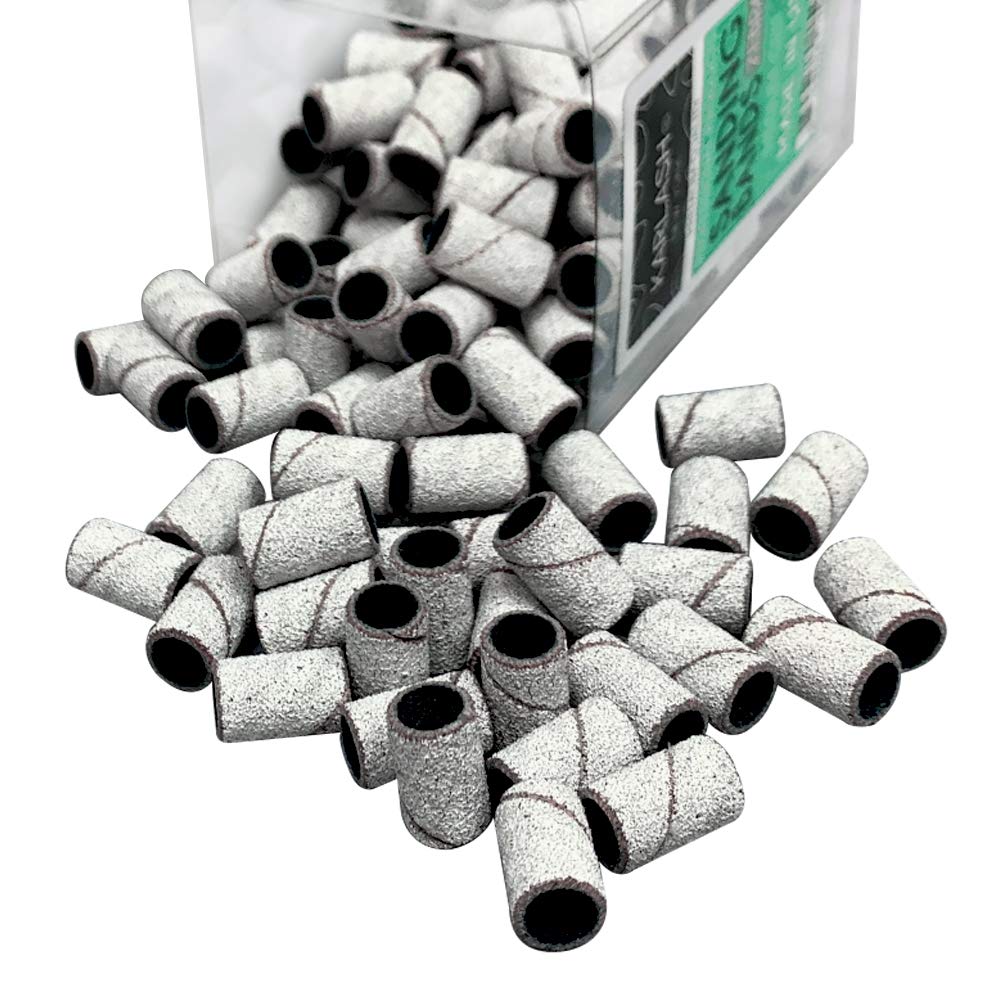 Karlash Zebra Medium Grit Nail Sanding Bands – 2 Pack with Free Mandrels