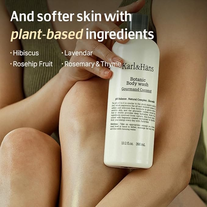 Karl&Häns Botanic Double Mint Vegan Body Wash — Organic & Moisturizing