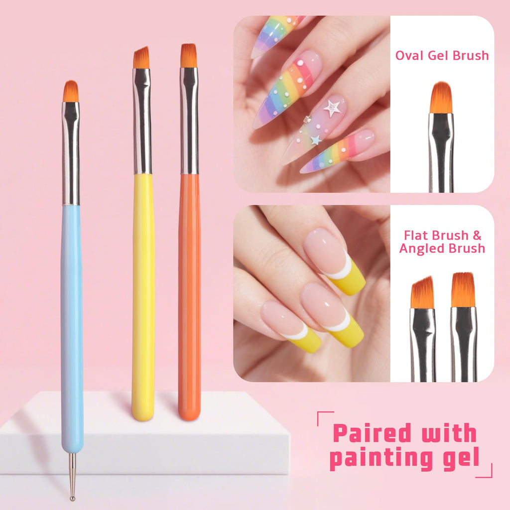 Karroy Sponges Pat Gel Nail Polish Palette Set 06 – 16-Color Ombre Gel Kit