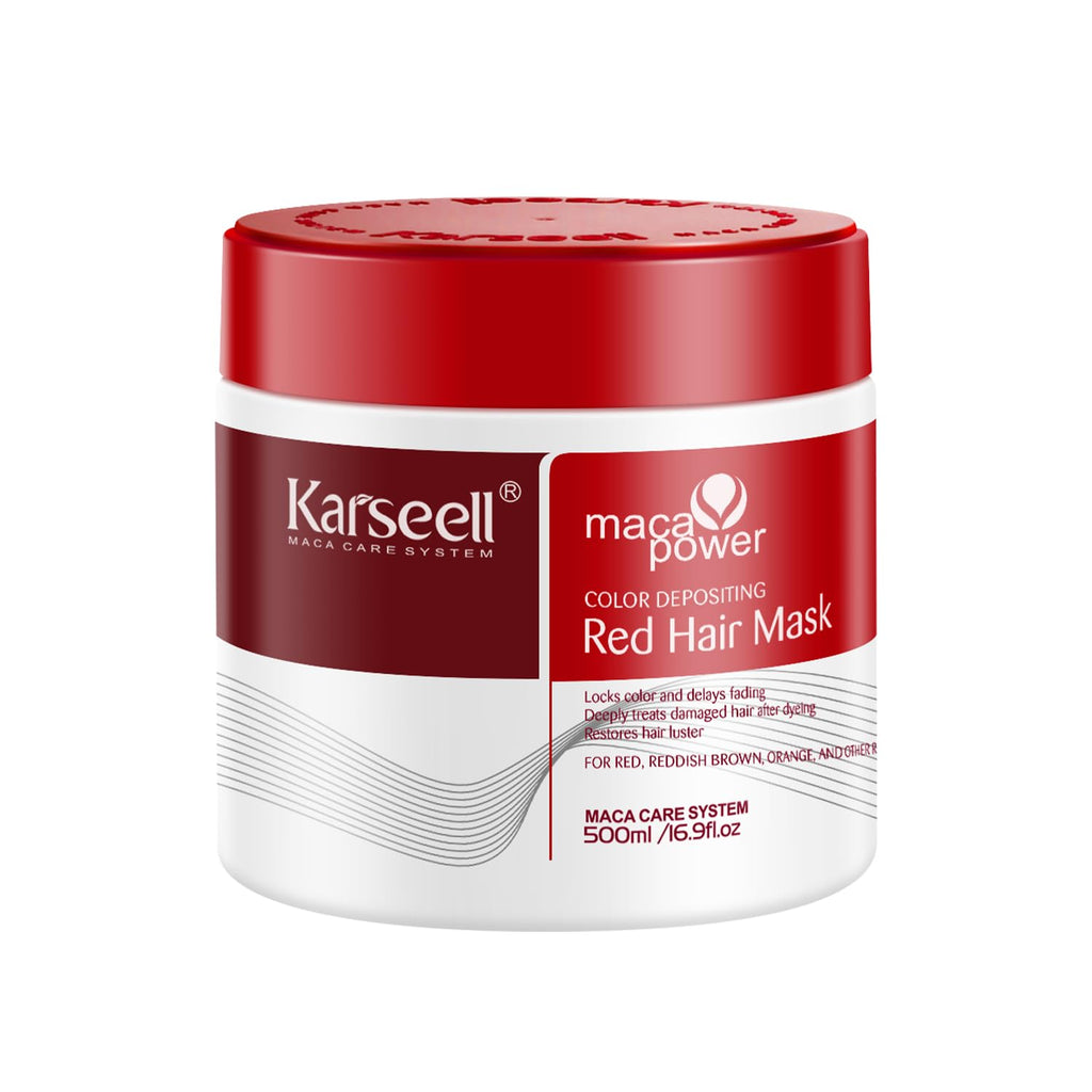 Karseell Color Depositing Conditioner Red Hair Mask – Color Boost & Hydration for Bleached Hair 500ml