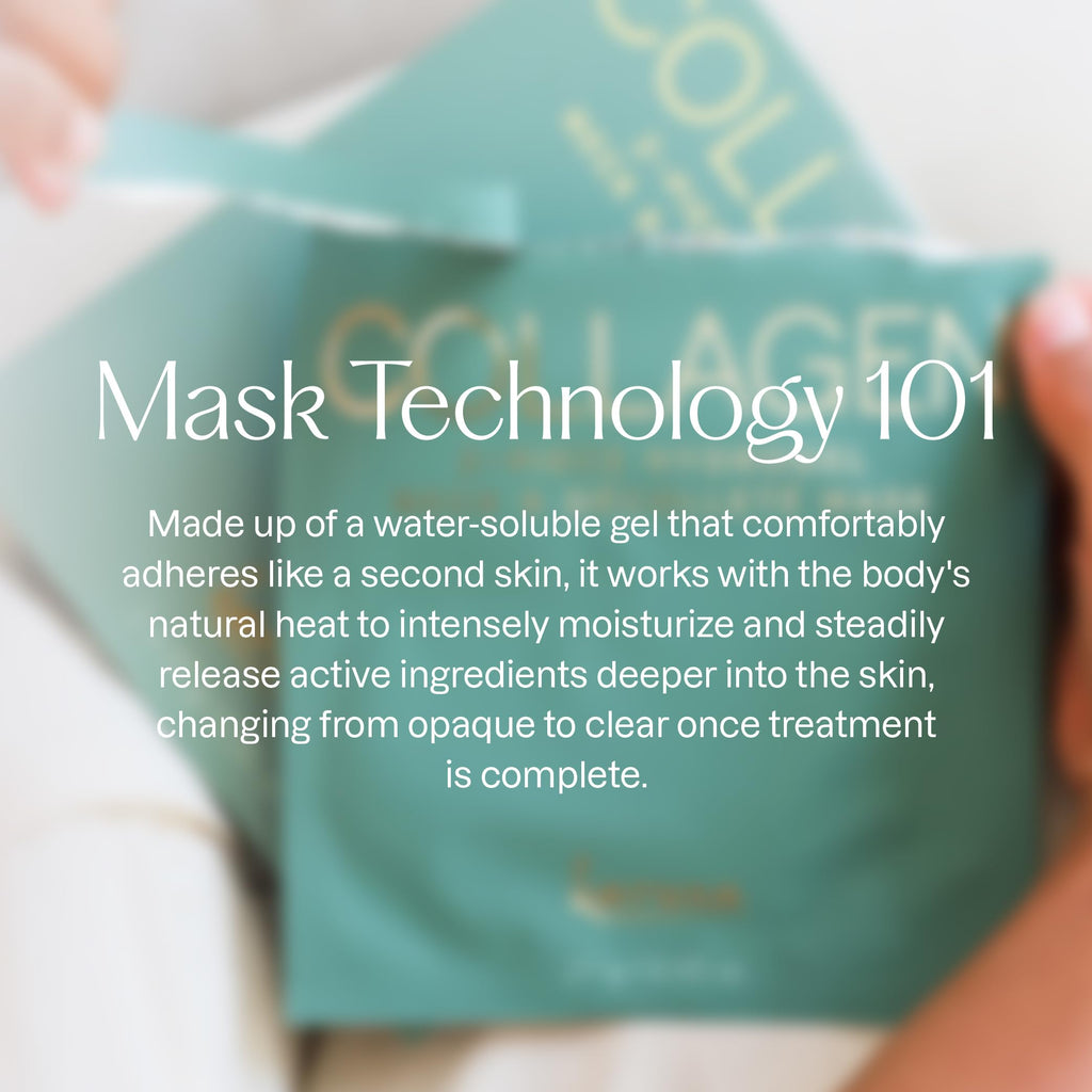Karuna Collagen Neck & Chest Hydrogel Mask 1-Pack – Firming & Hydrating K-Beauty Mask with Collagen, Peptides & Niacinamide