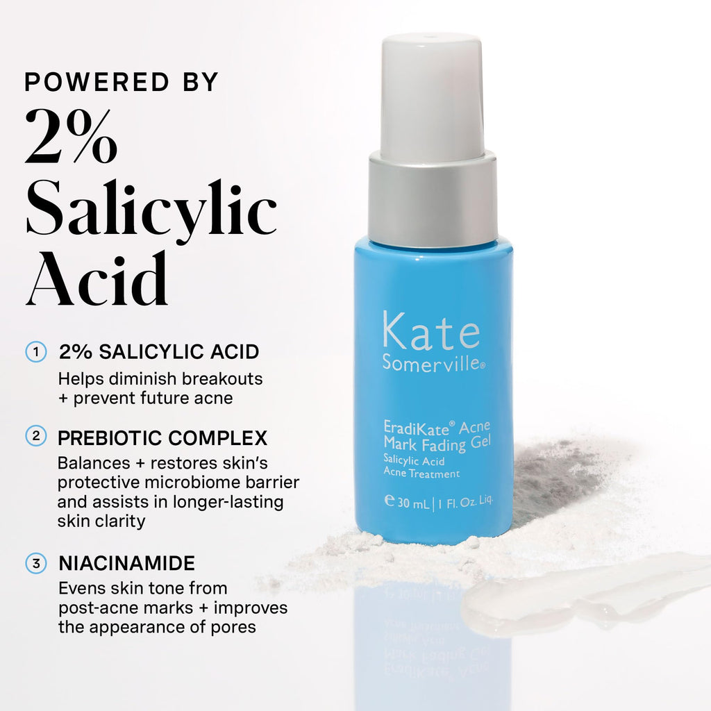 Kate Somerville EradiKate Acne Mark Fading Gel – Salicylic Acid Acne Treatment, 1 Fl Oz